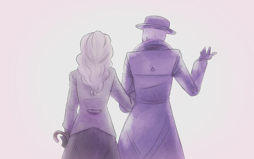 The Couple, arm in arm