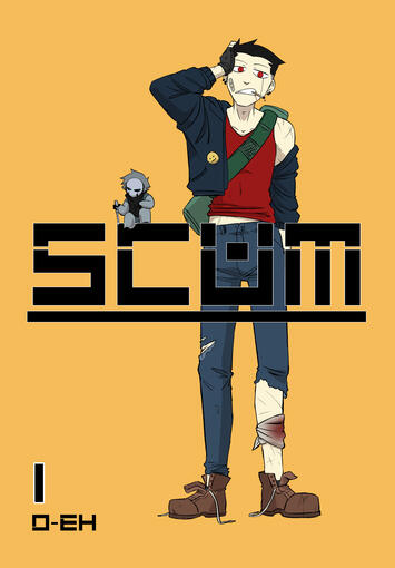 A mock cover for my current manga-style comic, SCUM