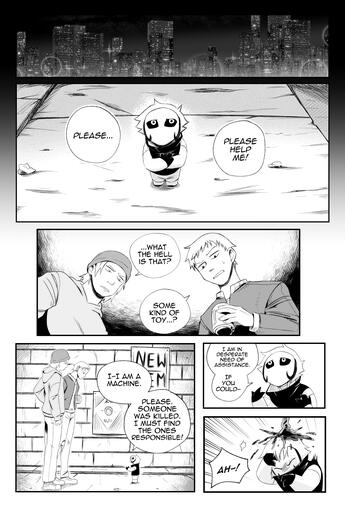 Page 1 of a mini comic about Renning