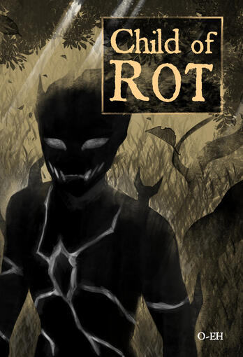 The cover of my short story, Child of Rot. Formerly Diary of Smog on Webtoon